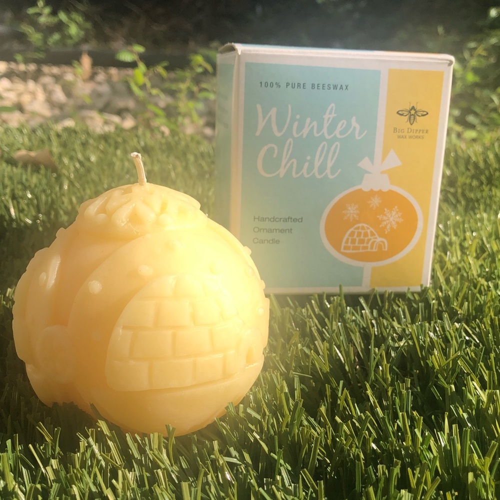 Big Dipper Wax Works ‘Winter Chill’ handcrafted beeswax ornament candle